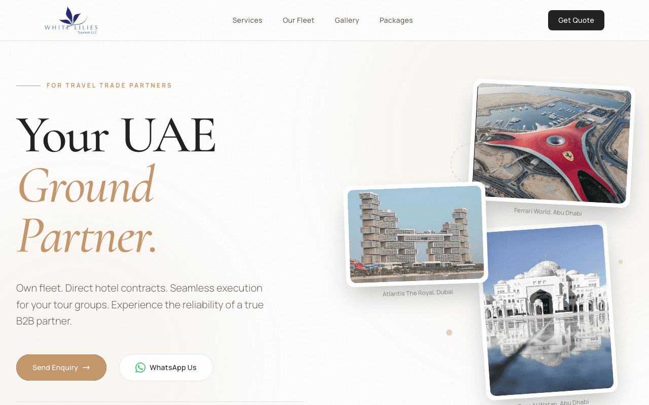 White Lilies Tourism preview